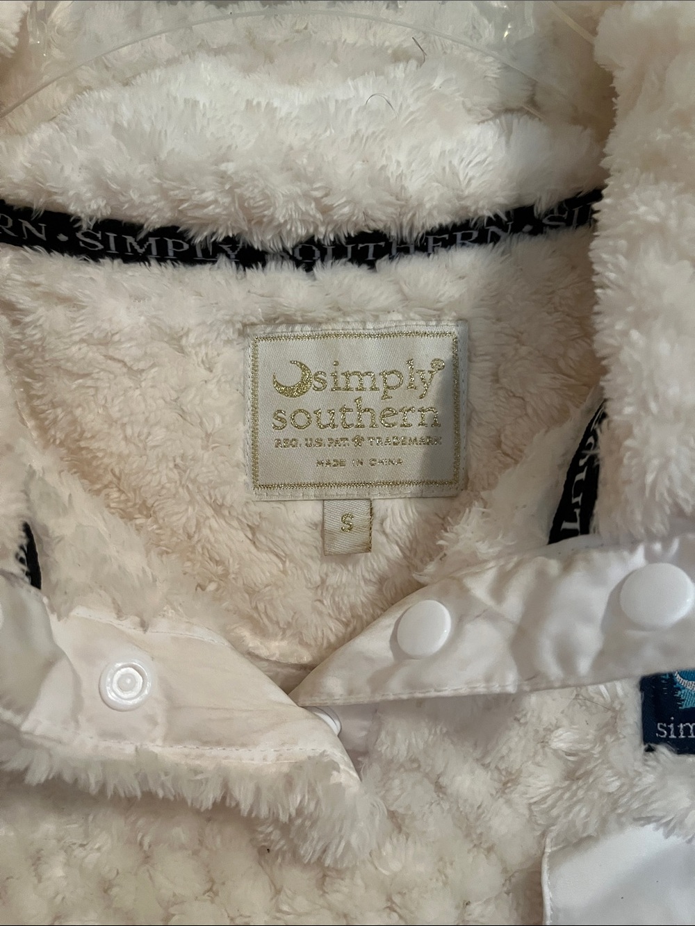 Simply Southern Cream Plush Pullover Hoodie